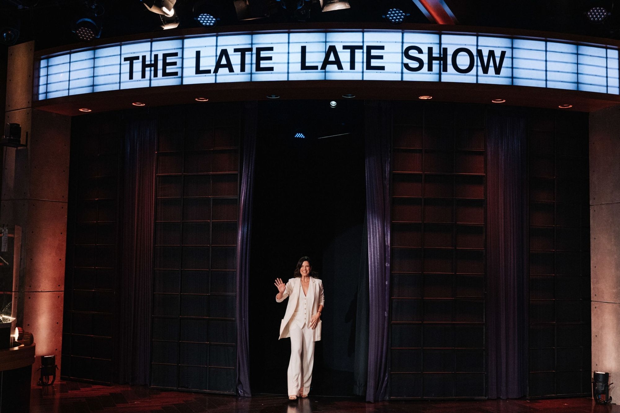 Neve on “The Late Late Show with James Corden”